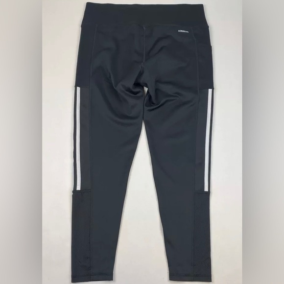 Adidas Aeroready 3 Stripe Dark Black Tights Women’s S - Picture 4 of 5